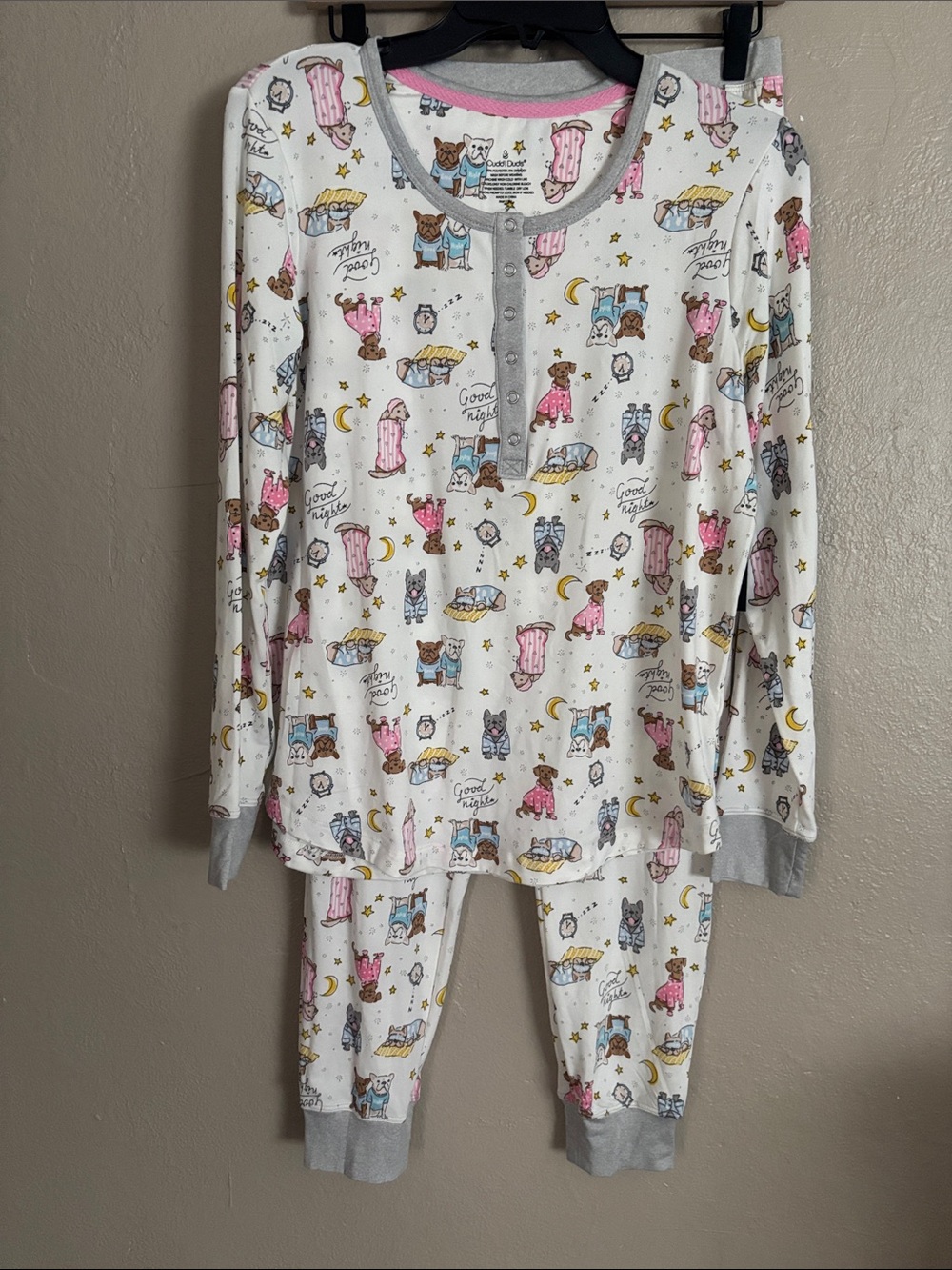 Cuddl Duds Super Soft Dog Pajama Set Women’s Size Small NWT